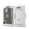 DKNY PU Leather Stack Logo Wrist Strap tok, iPhone 14 Pro Max - barna