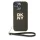 DKNY PU Leather Stack Logo Wrist Strap tok, iPhone 15 Pro - barna