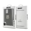 DKNY PU Leather Stack Logo Wrist Strap tok, iPhone 15 Pro Max - barna