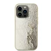 Karl Lagerfeld Wrinkled PU Signature Logo tok, iPhone 15 Pro - arany