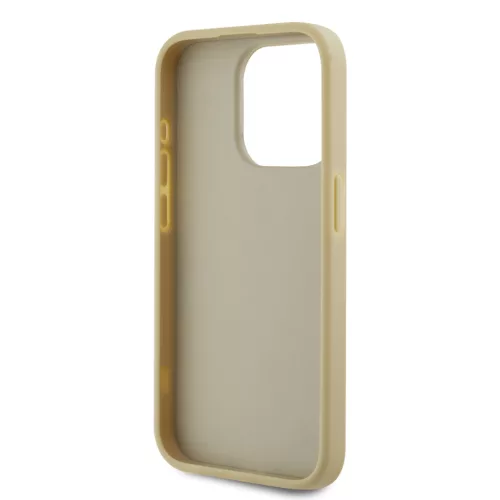 Karl Lagerfeld Wrinkled PU Signature Logo tok, iPhone 15 Pro - arany