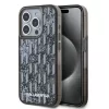 Karl Lagerfeld Liquid Glitter Monogram Gradient iPhone 15 Pro Max tok – fekete