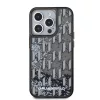Karl Lagerfeld Liquid Glitter Monogram Gradient iPhone 15 Pro Max tok – fekete