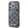 Karl Lagerfeld Liquid Glitter Monogram Gradient iPhone 15 Pro Max tok – fekete