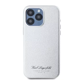   Karl Lagerfeld Grained PU Hotel RSG iPhone 15 Pro Max tok – szürke