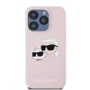 Karl Lagerfeld Liquid Silicone Double Heads MagSafe iPhone 15 Pro tok – rózsaszín