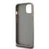 DKNY PU Leather Checkered Pattern and Stripe tok, iPhone 13 - bézs