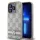 DKNY PU Leather Checkered Pattern and Stripe tok, iPhone 13 Pro - bézs