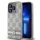 DKNY PU Leather Checkered Pattern and Stripe tok, iPhone 15 Pro Max - bézs