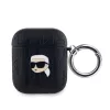 Karl Lagerfeld PU Embossed Karl Head tok, Airpods 1/2 - fekete