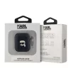 Karl Lagerfeld PU Embossed Karl Head tok, Airpods 1/2 - fekete