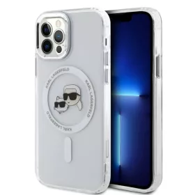   Karl Lagerfeld IML K&CH Heads Metal Frame MagSafe tok, iPhone 16 Pro Max Transparent