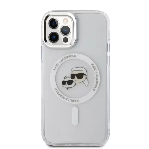 Karl Lagerfeld IML K&CH Heads Metal Frame MagSafe tok, iPhone 16 Pro Max Transparent