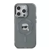 Karl Lagerfeld IML Karl Head Metal Frame MagSafe iPhone 15 Pro Max tok – fekete