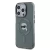 Karl Lagerfeld IML Karl Head Metal Frame MagSafe iPhone 15 Pro Max tok – fekete