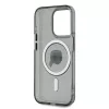 Karl Lagerfeld IML Karl Head Metal Frame MagSafe iPhone 15 Pro Max tok – fekete
