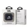 Karl Lagerfeld PU Embossed Karl and Choupette Heads tok, Airpods 3 - fekete