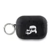 Karl Lagerfeld PU Embossed Karl and Choupette Heads tok, Airpods Pro 2 - fekete
