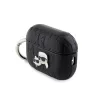 Karl Lagerfeld PU Embossed Karl and Choupette Heads tok, Airpods Pro 2 - fekete
