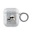 Karl Lagerfeld PU Embossed Karl and Choupette Heads tok, Airpods 1/2 - ezüst