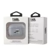 Karl Lagerfeld PU Embossed Karl and Choupette Heads tok, Airpods Pro 2 - ezüst - 