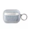 Karl Lagerfeld PU Embossed Choupette Head tok, Airpods Pro 2 - ezüst