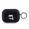 Karl Lagerfeld PU Embossed Karl Head tok, Airpods Pro - fekete