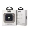 Karl Lagerfeld PU Embossed Karl Head tok, Airpods 3 - fekete