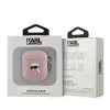 Karl Lagerfeld PU Embossed Karl Head tok, Airpods 1/2 - rózsaszín