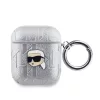 Karl Lagerfeld PU Embossed Karl Head tok, Airpods 1/2 - ezüst - 