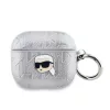Karl Lagerfeld PU Embossed Karl Head tok, Airpods 3 - ezüst
