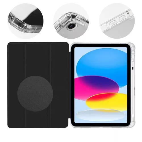 OBAL:ME MistyTab tok – Apple iPad 10.9 (2022/11 2025) – fekete