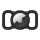 Tactical Airtag Beam Collar tartó Apple AirTag-hez – Fekete