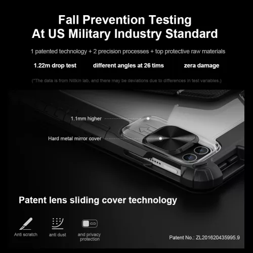 Nillkin Bumper Link Keyboard (Backlit Version) tok – Apple iPad Air 4/5/10.9 2020/11 2024/2025/Pro 11 (2020/2021/2022) – fekete