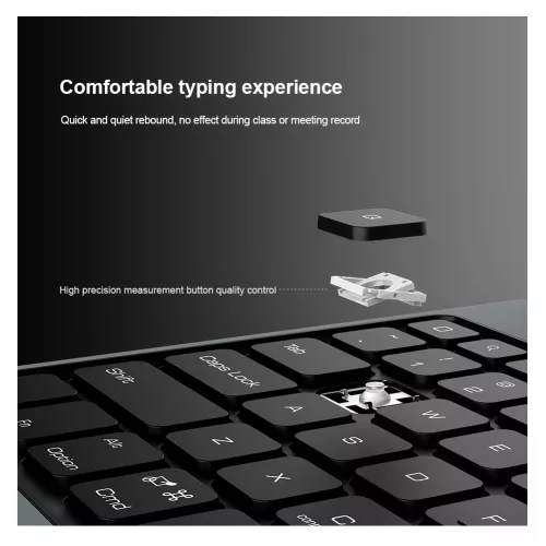 Nillkin Bumper Link Keyboard (Backlit Version) tok – Apple iPad 10.9 (2022/11 2025) – fekete