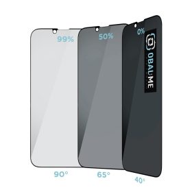   OBAL:ME Privacy 5D üvegfólia – iPhone 13 / 13 Pro / 14 / 16e / 17e – Fekete
