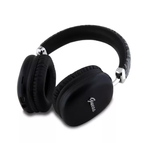 Guess G Cube Script Logo Wireless Headhones Black - fekete