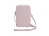 Guess PU Grained 4G Metal Logo Wallet Phone Bag Zipper Pink - rózsaszín