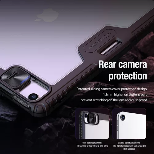 Nillkin Bumper PRO Protective Stand Multi-angle tok – Apple iPad Pro 12.9 2020/21/22/ Air 13 (2024/25/26) – fekete