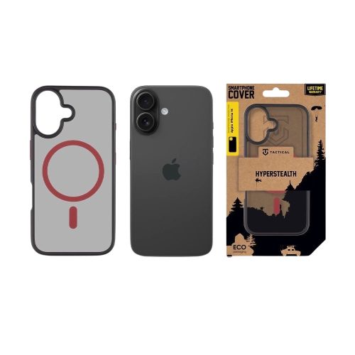 Tactical MagForce Hyperstealth 2.0 tok, Apple iPhone 16 Black/Red