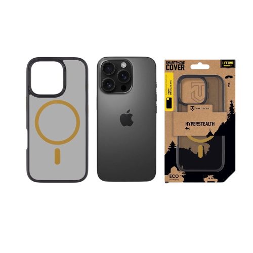 Tactical MagForce Hyperstealth 2.0 tok, Apple iPhone 16 Pro Black/Yellow