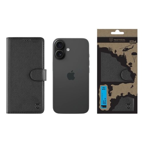 Tactical Field Notes pro Apple iPhone 16 - fekete