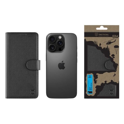 Tactical Field Notes pro Apple iPhone 16 Pro - fekete