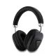 Guess Saffiano PU Leather Triangle Logo Wireless Headphone Black - fekete