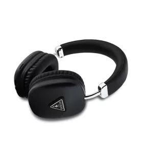   Guess Saffiano PU Leather Triangle Logo Wireless Headphone Black - fekete
