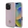Guess PU Grained 4G Small Metal Logo MagSafe tok, iPhone 16 Pro Max - rózsaszín