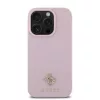 Guess PU Grained 4G Small Metal Logo MagSafe tok, iPhone 16 Pro Max - rózsaszín