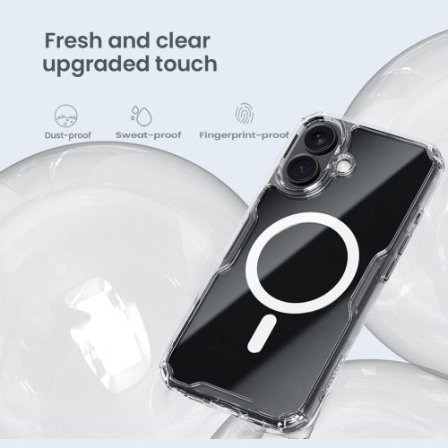 Nillkin Nature TPU PRO Magnetic tok Apple iPhone 16 készülékhez – Átlátszó