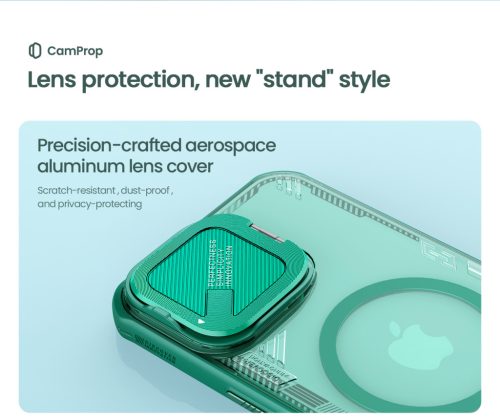 Nillkin Iceblade Prop Magnetic tok Apple iPhone 16 készülékhez – Fekete