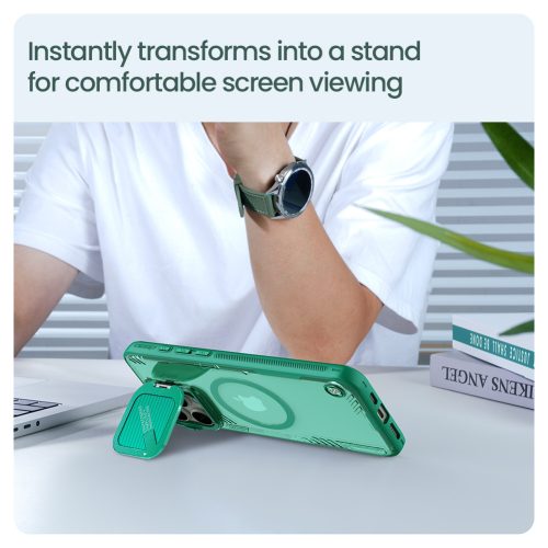 Nillkin Iceblade Prop Magnetic tok Apple iPhone 16 Pro készülékhez – Fekete